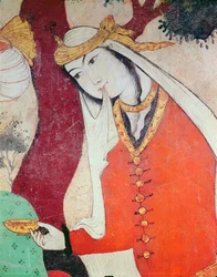 Woman from the Court of Shah Abbas I (detail)